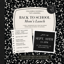 Back to School Mom's Lunch Ticket